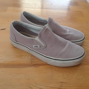 Purple slip on vans